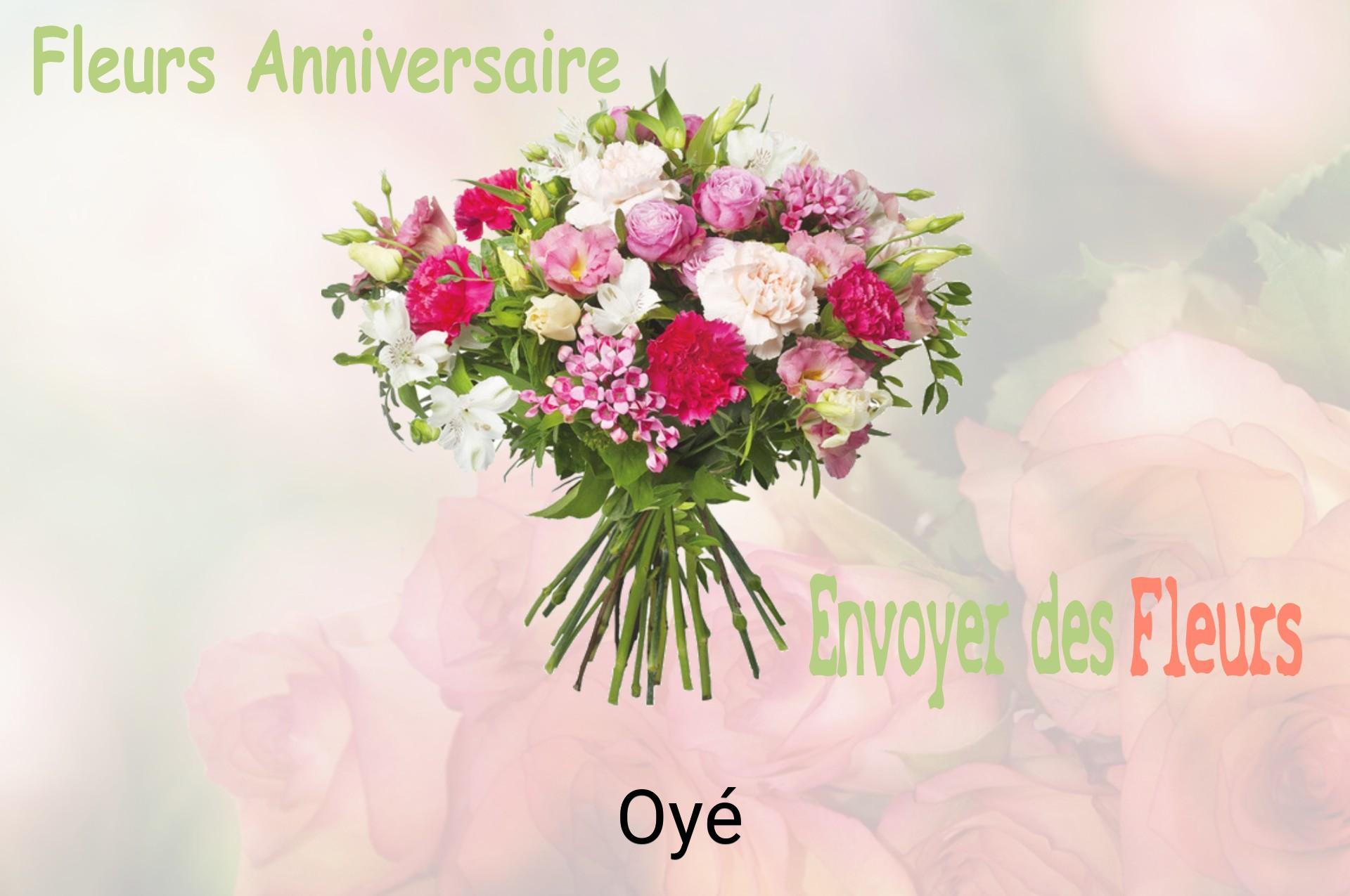Bouquet de fleurs d’anniversaire livré à Oyé